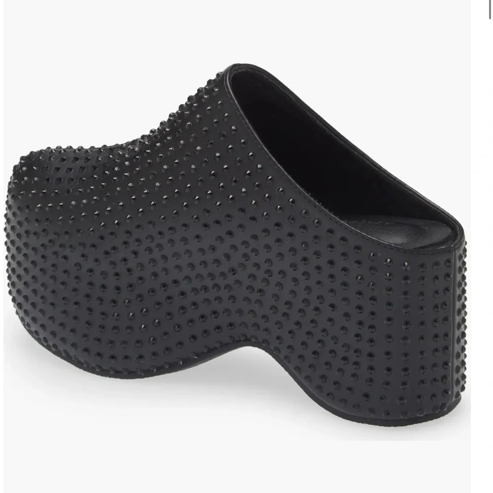 Black Studded Mules - Picture 5 of 9